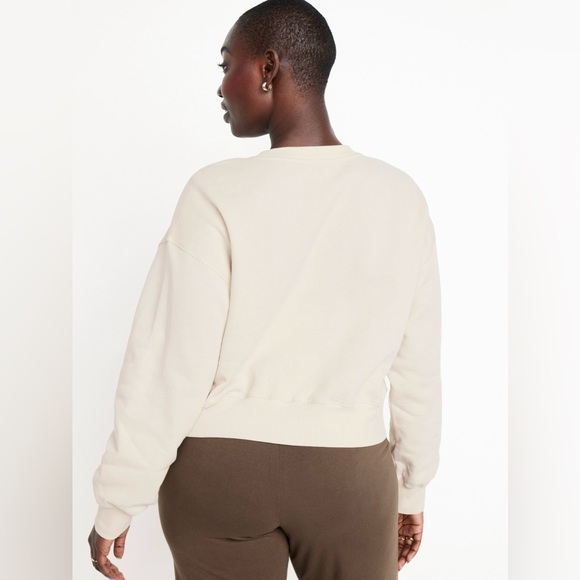 Old Navy NWT Woman Size XXL Tall SoComfy Drop Shoulder Sweatshirt,Wishbone Color - Picture 6 of 9
